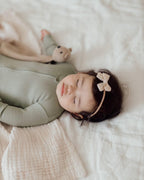 Seafoam | Organic Zipper Footie