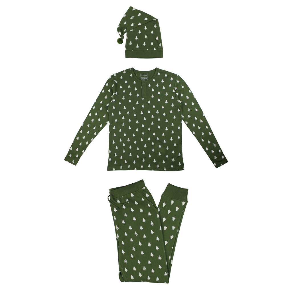 Frosty Pine | Men's Holiday Thermal PJ & Cap Set