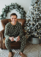 Frosty Pine | Men's Holiday Thermal PJ & Cap Set