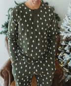 Frosty Pine | Men's Holiday Thermal PJ & Cap Set