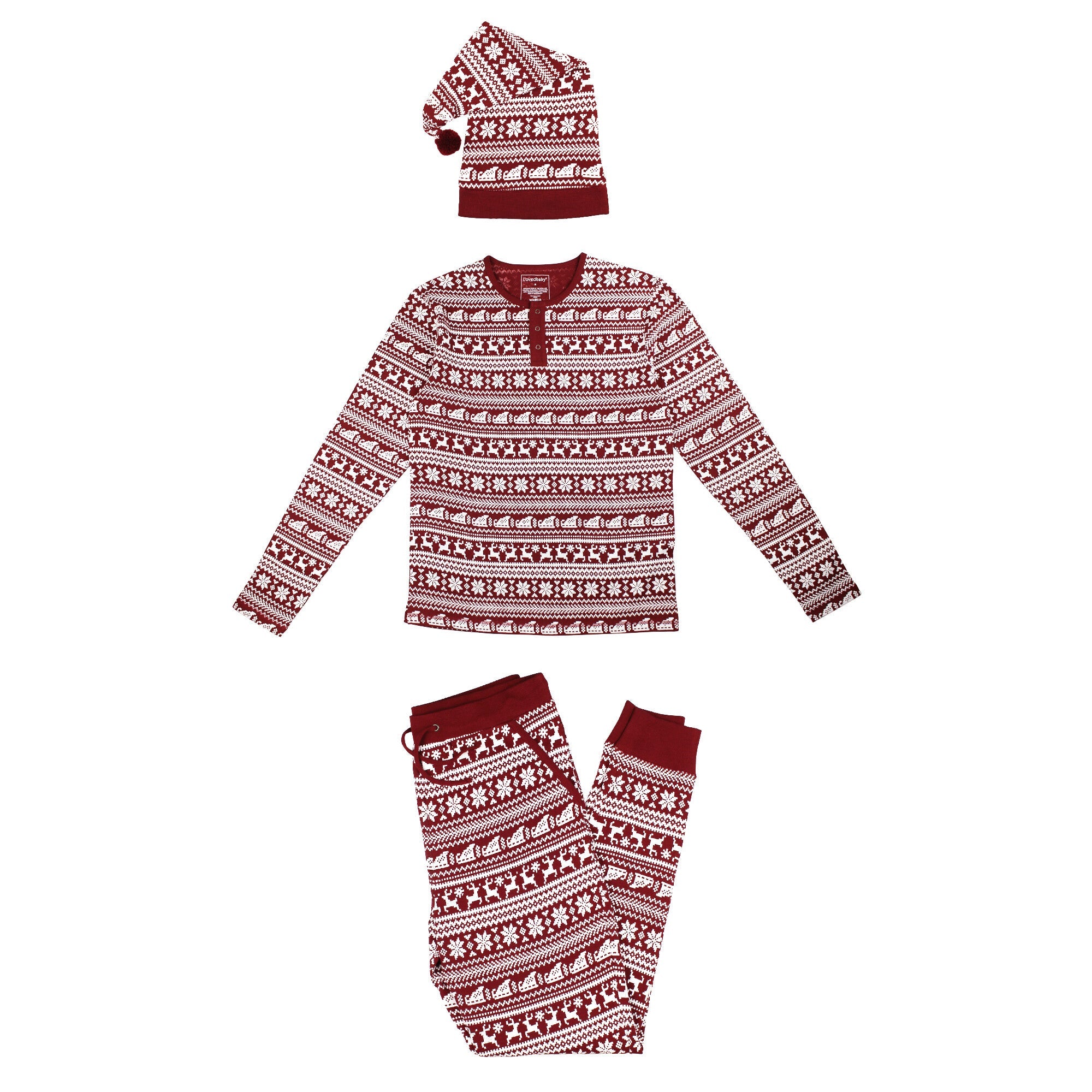 Santa's Sleigh | Men's Holiday Thermal PJ & Cap Set