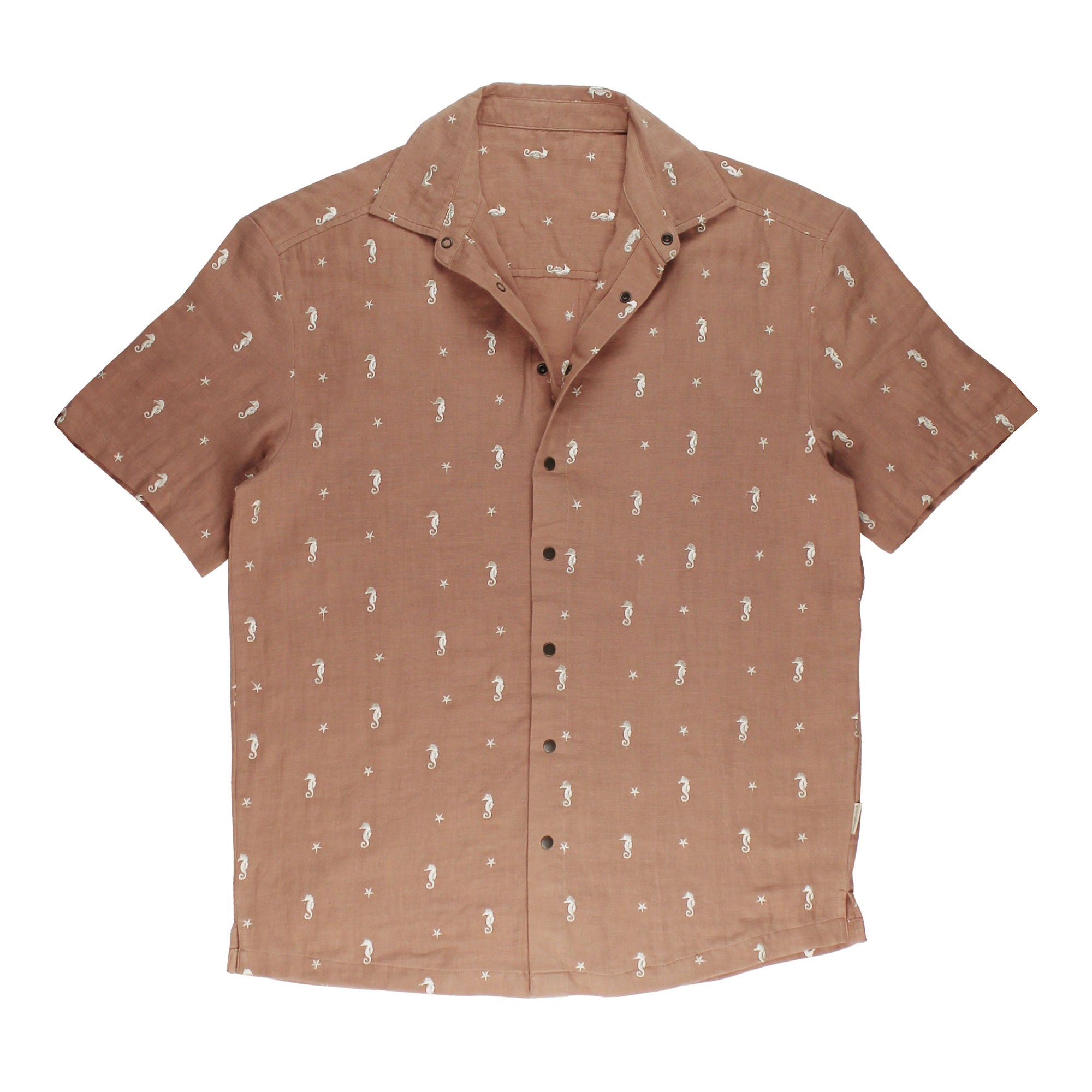 Adobe Seahorse | Men's Muslin Button-Up S/Sleeve