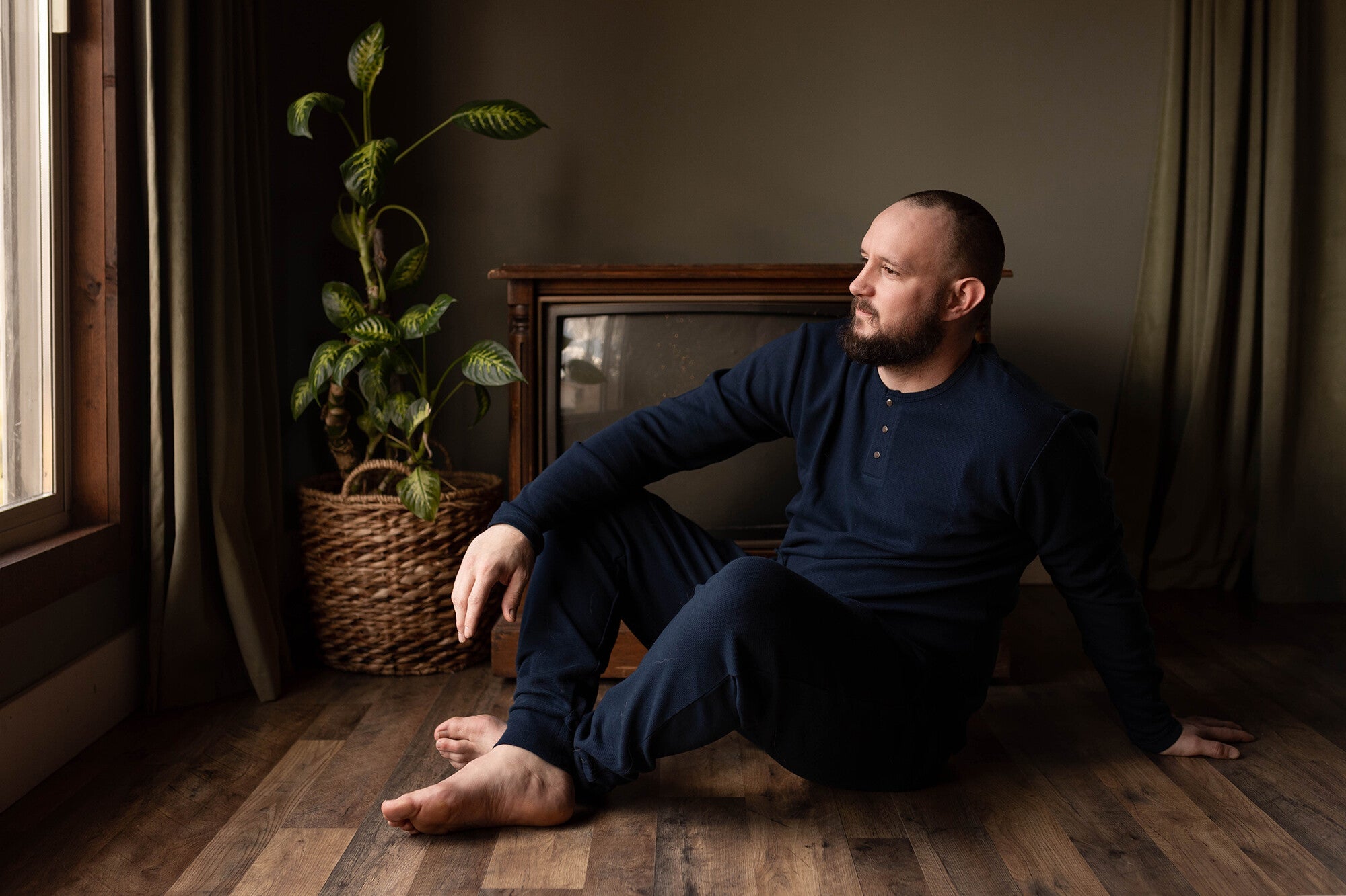 Midnight | Men's Organic Thermal Lounge Set