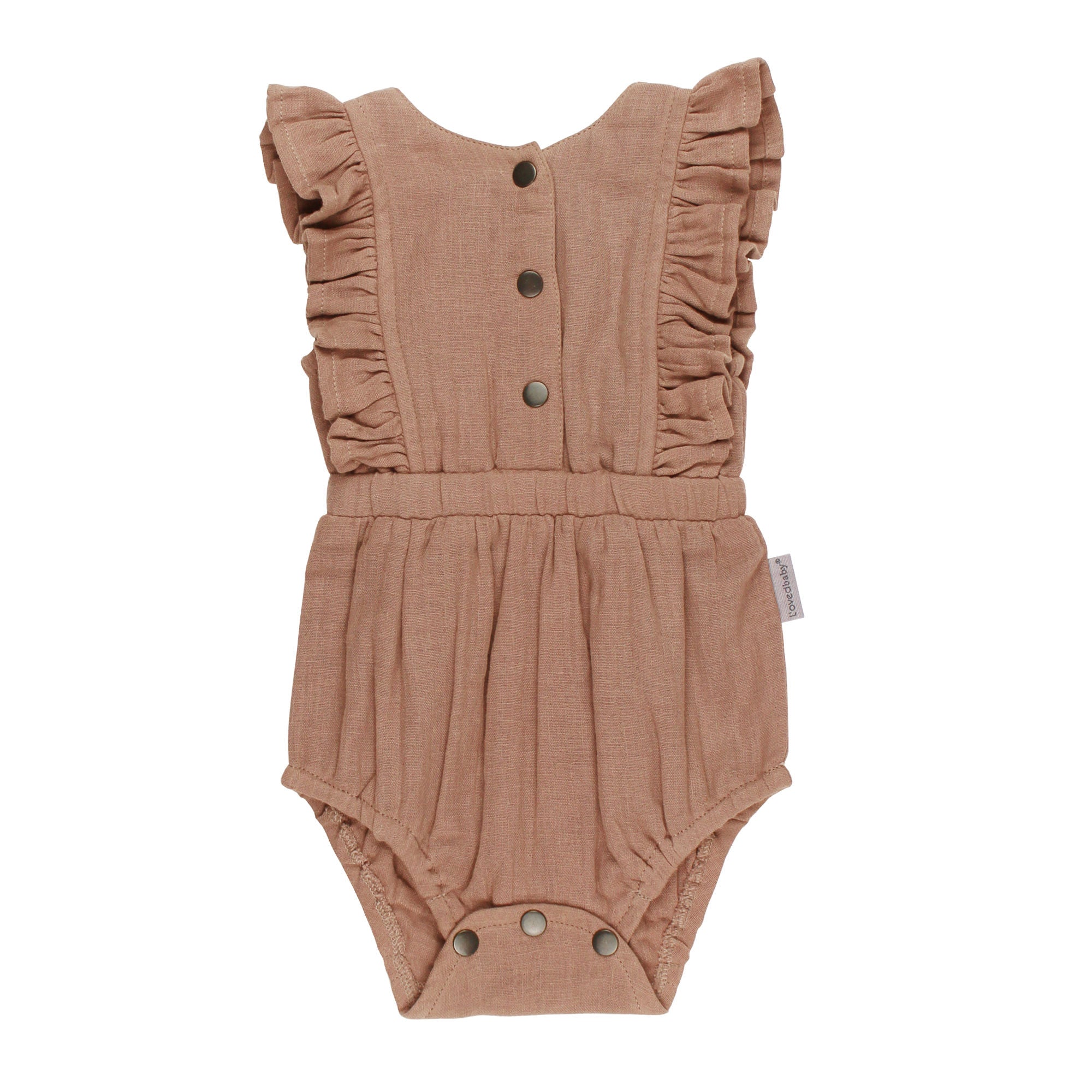 Adobe | Organic Muslin Ruffle Bodysuit