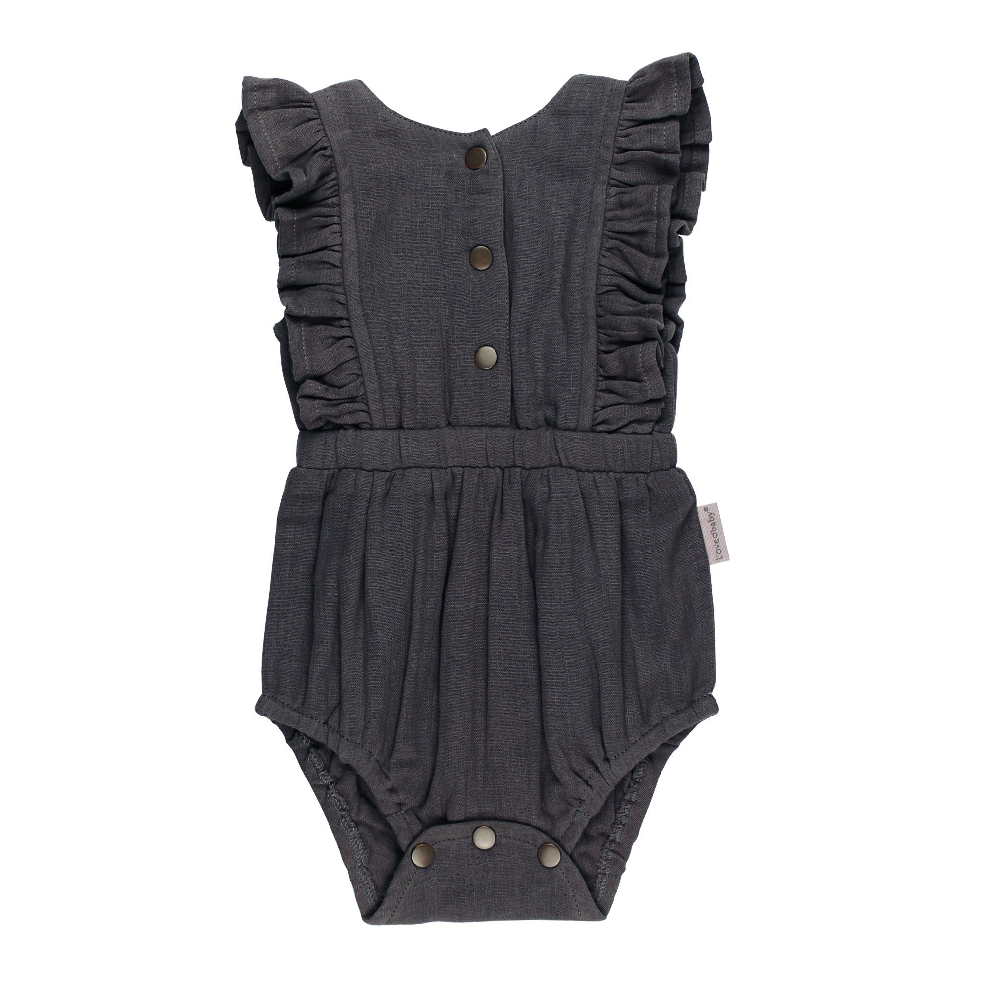 Chia Seed | Organic Muslin Ruffle Bodysuit