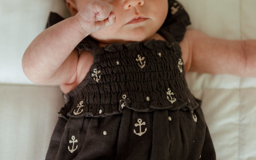 Chia Anchor | Organic Muslin Sleeveless Bodysuit