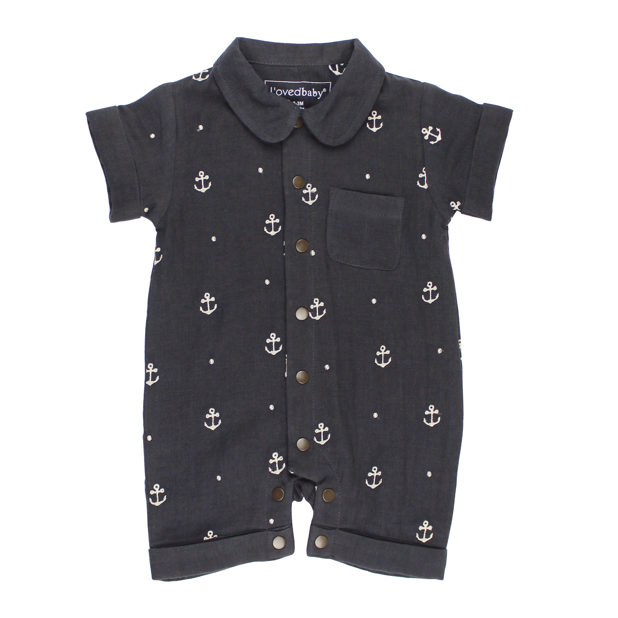 Chia Anchor | Organic Muslin S/Sleeve Coverall