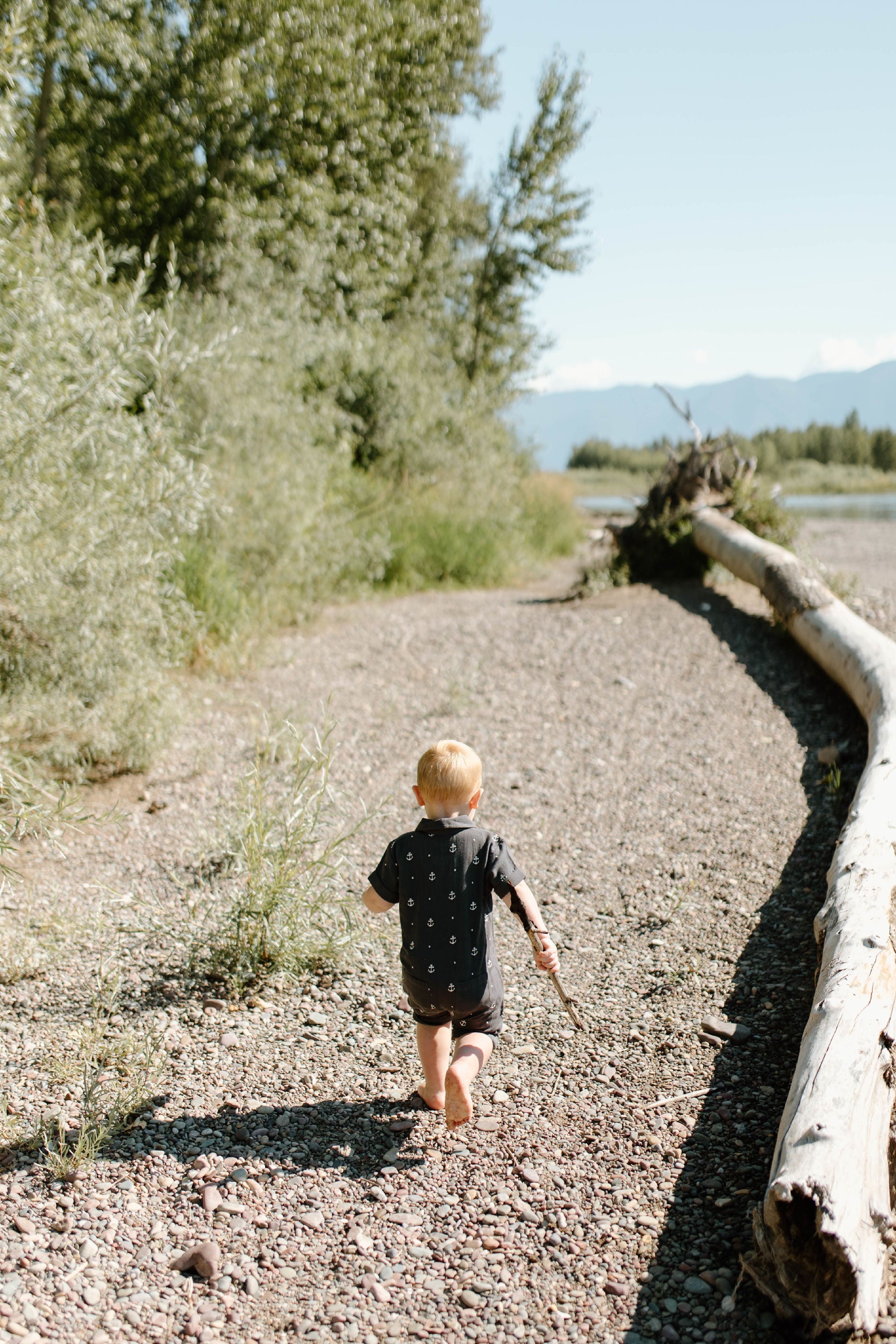 Chia Anchor | Organic Muslin S/Sleeve Coverall