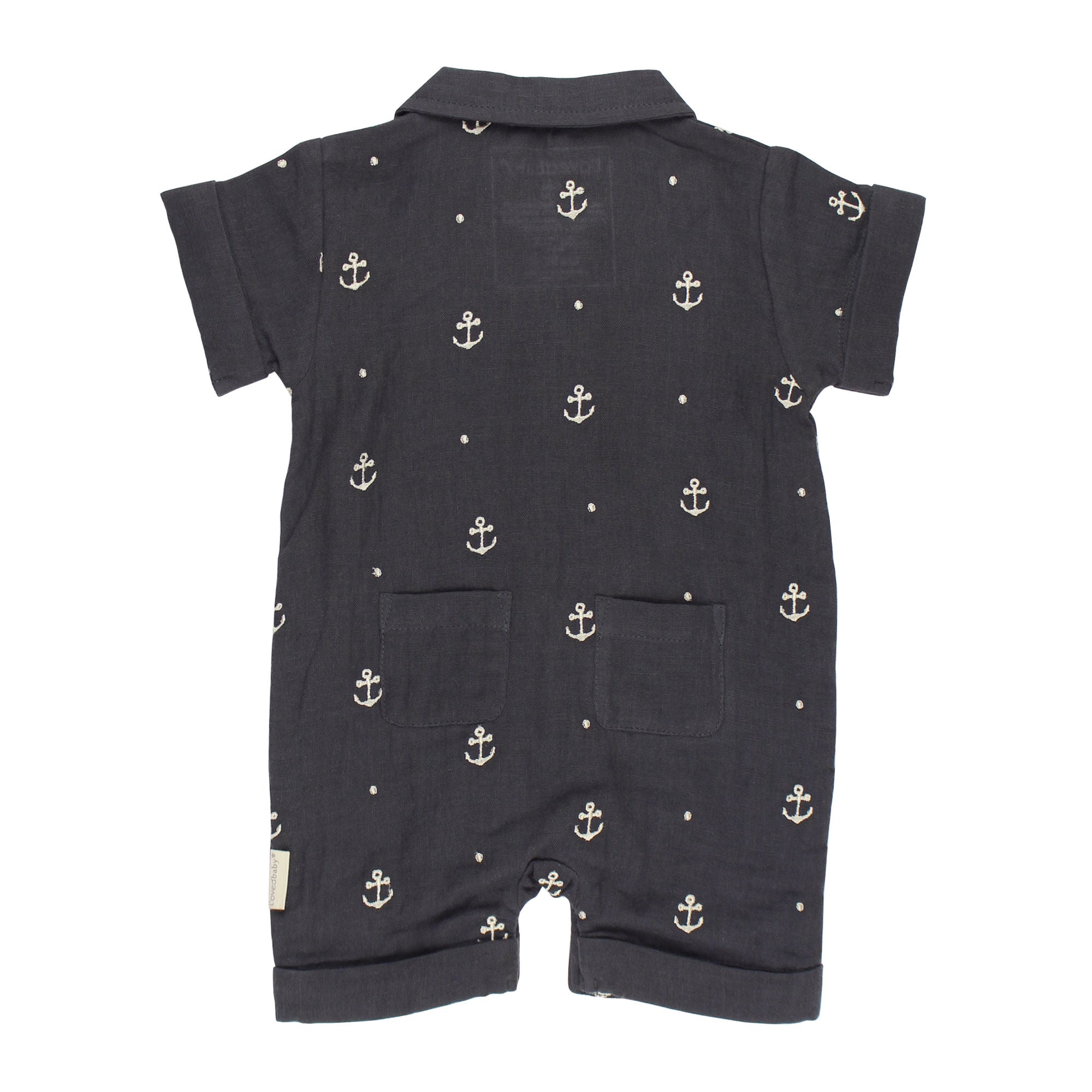 Chia Anchor | Organic Muslin S/Sleeve Coverall