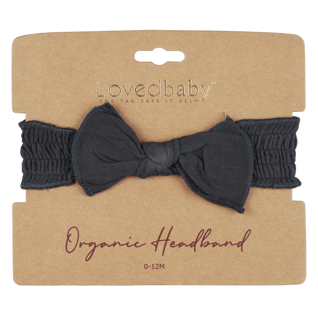 Chia Seed | Organic Muslin Smocked Headband