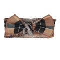 Adobe Chia Plaid | Organic Muslin Smocked Headband
