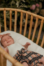 Adobe Chia Plaid | Organic Muslin Ruffle Bloomer