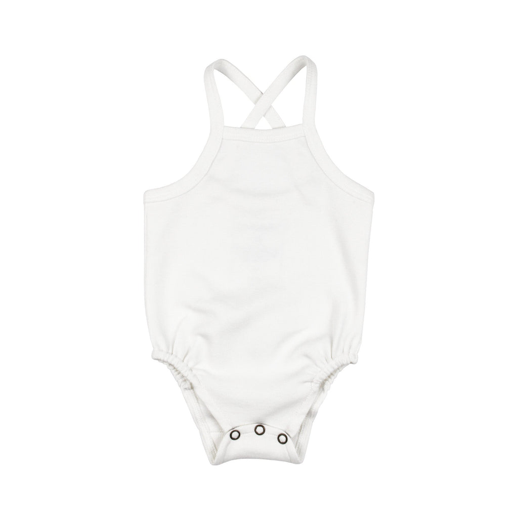 White | Organic Criss-Cross Bodysuit