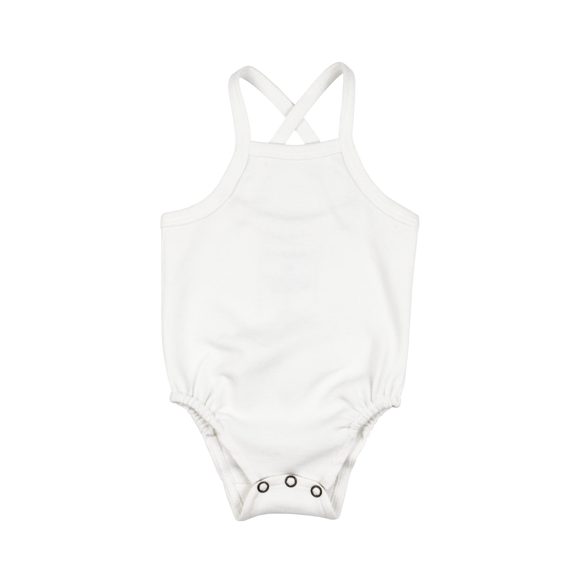 White | Organic Criss-Cross Bodysuit