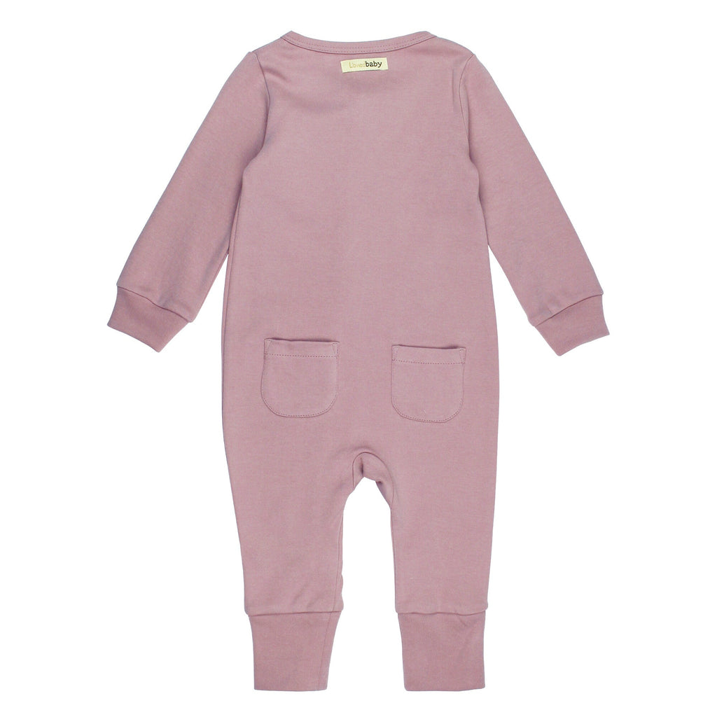 Lavender | Organic Zipper Romper