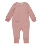 Mauve | Organic Zipper Romper