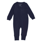 Navy | Organic Zipper Romper