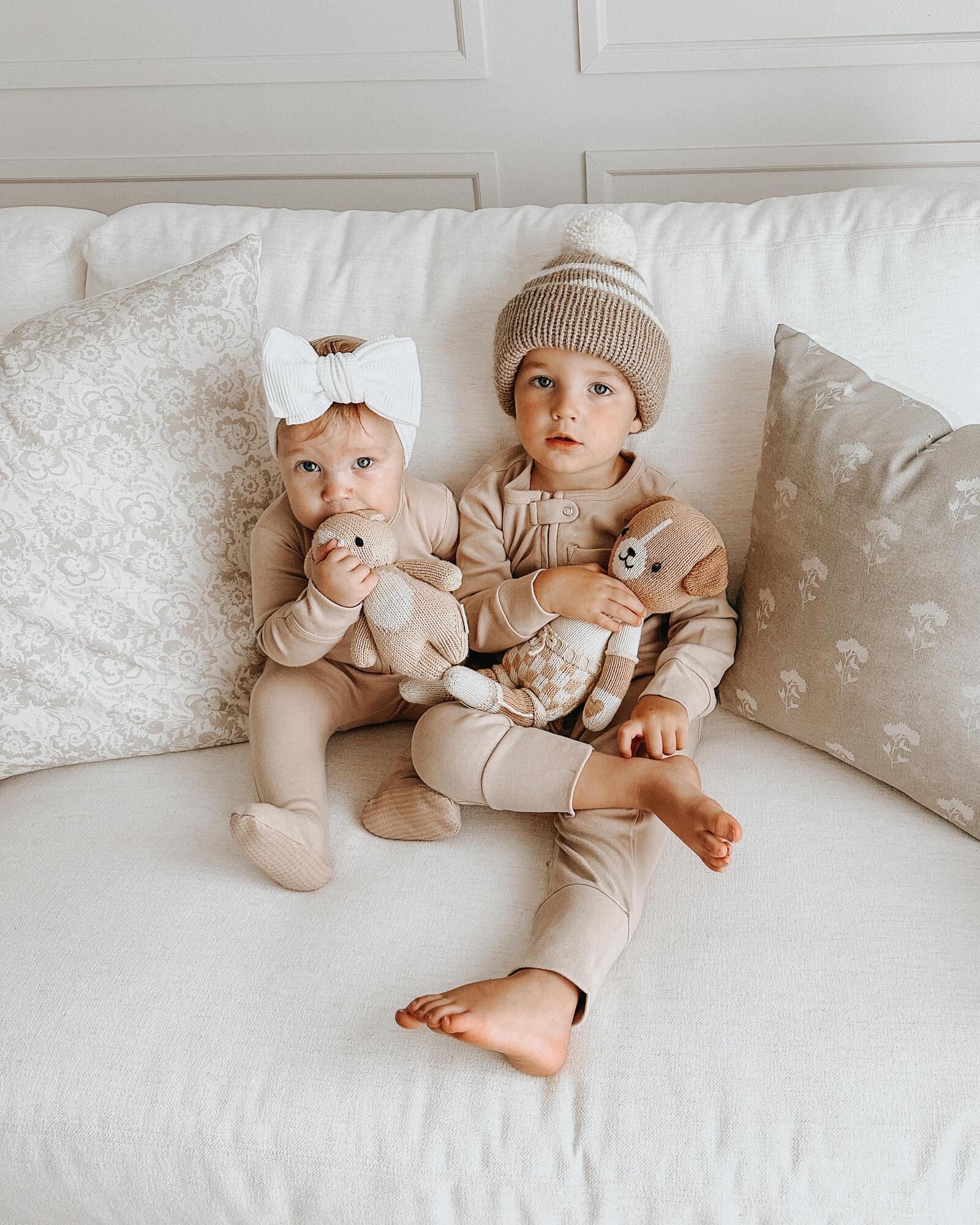 Oatmeal | Organic Zipper Romper