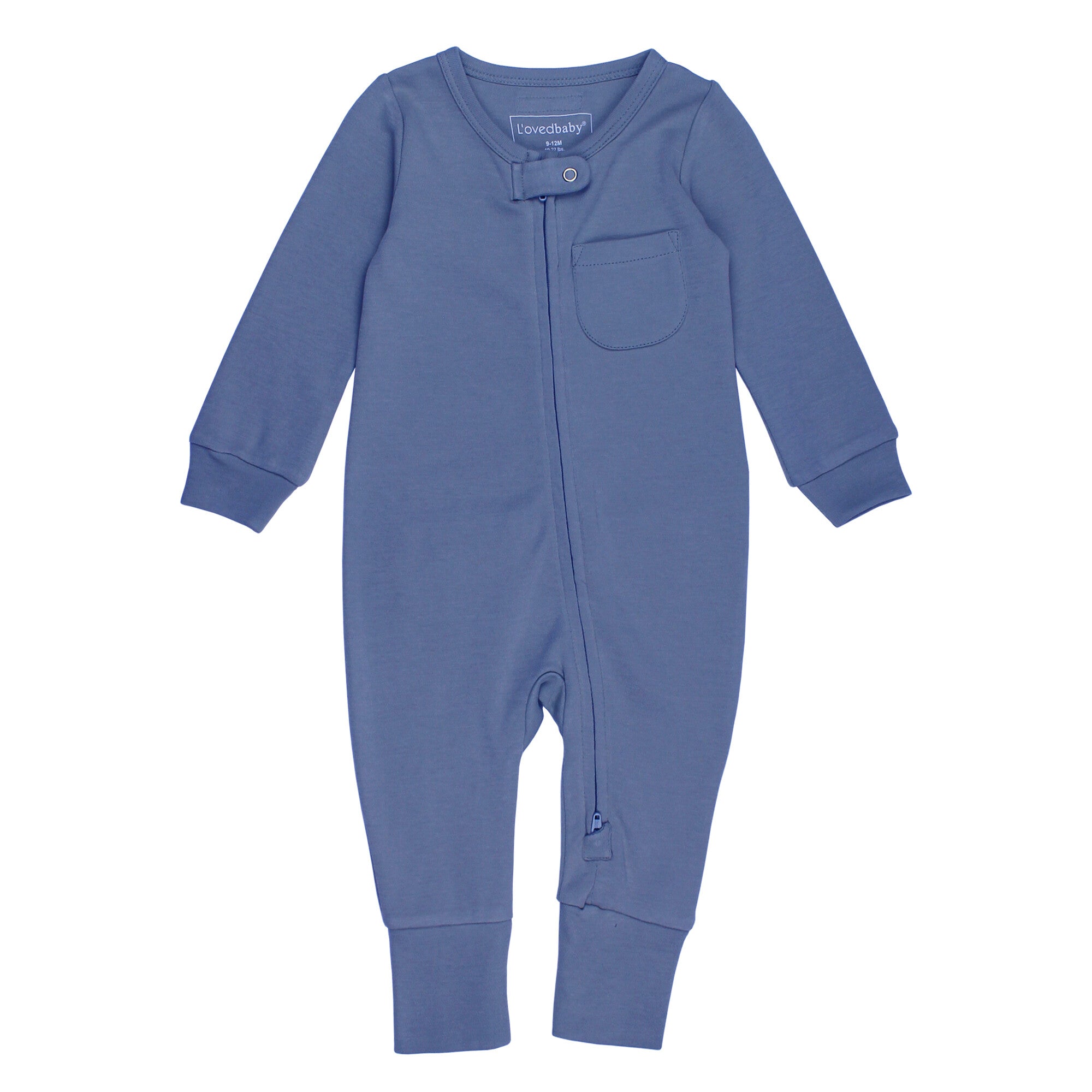 Slate | Organic Zipper Romper