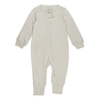Stone | Organic Zipper Romper