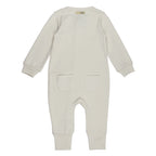 Stone | Organic Zipper Romper