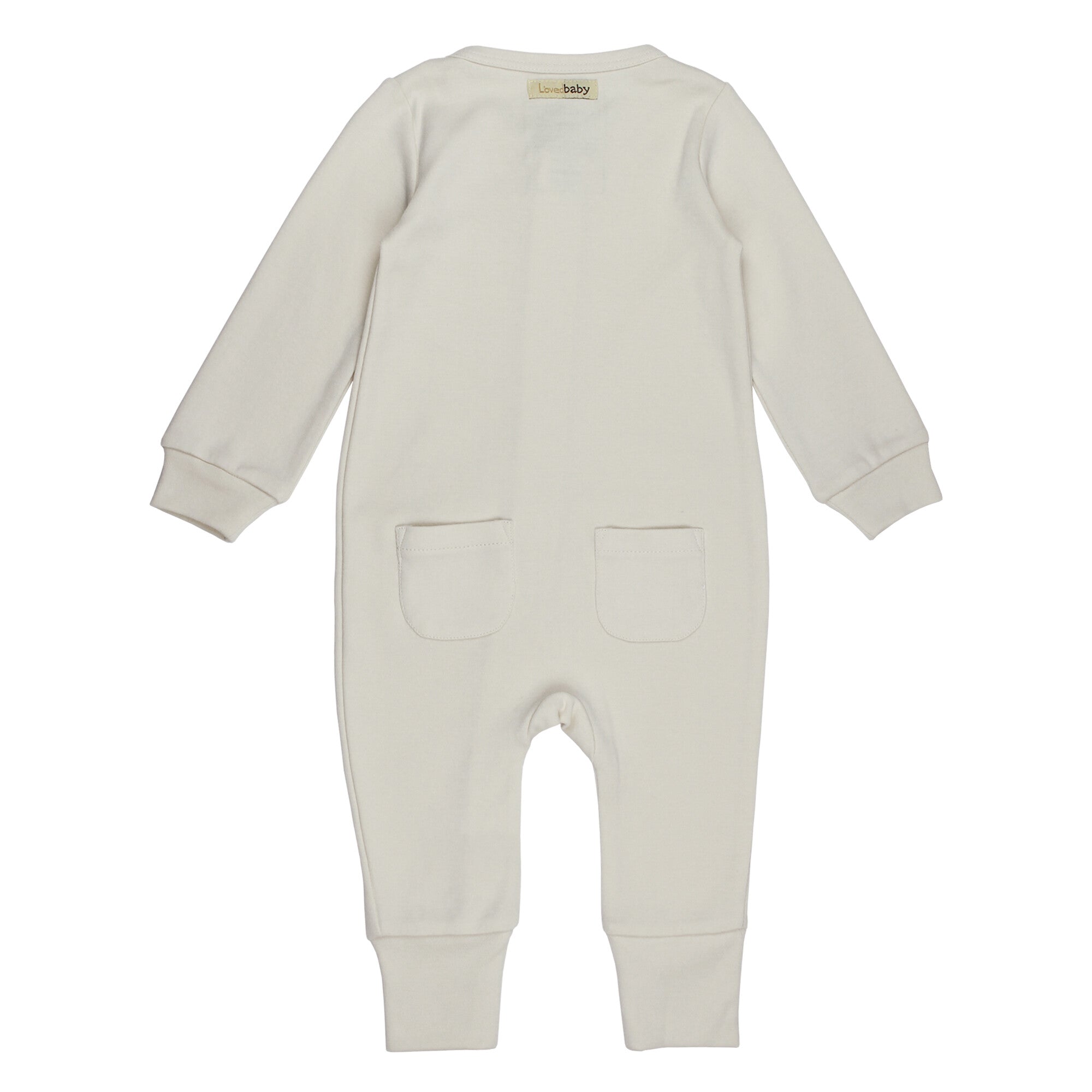 Stone | Organic Zipper Romper