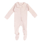 Blush | Organic Zipper Footie