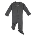 Gray | Organic Zipper Footie