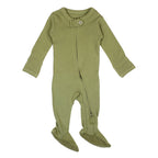 Sage | Organic Zipper Footie