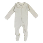 Stone | Organic Zipper Footie