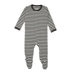 Gray/Beige | Organic Snap Footie