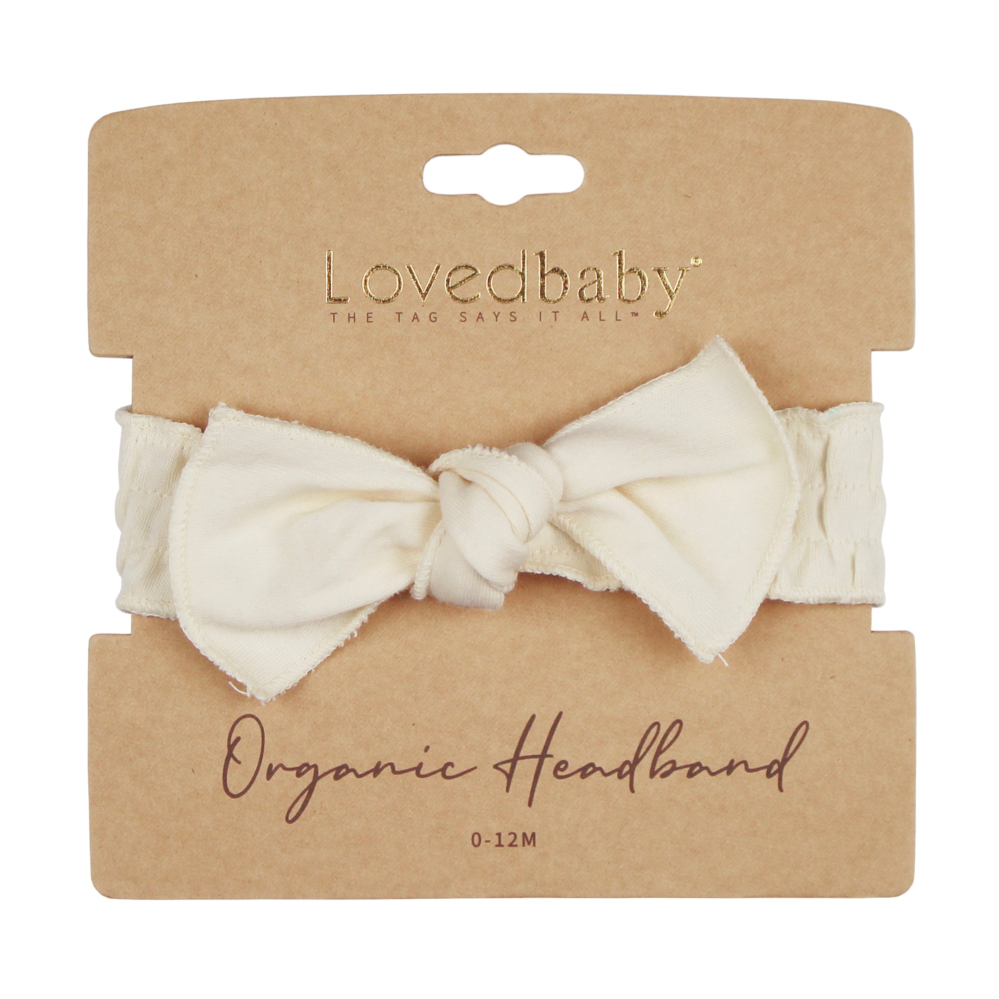 Buttercream | Organic Smocked Tie Headband