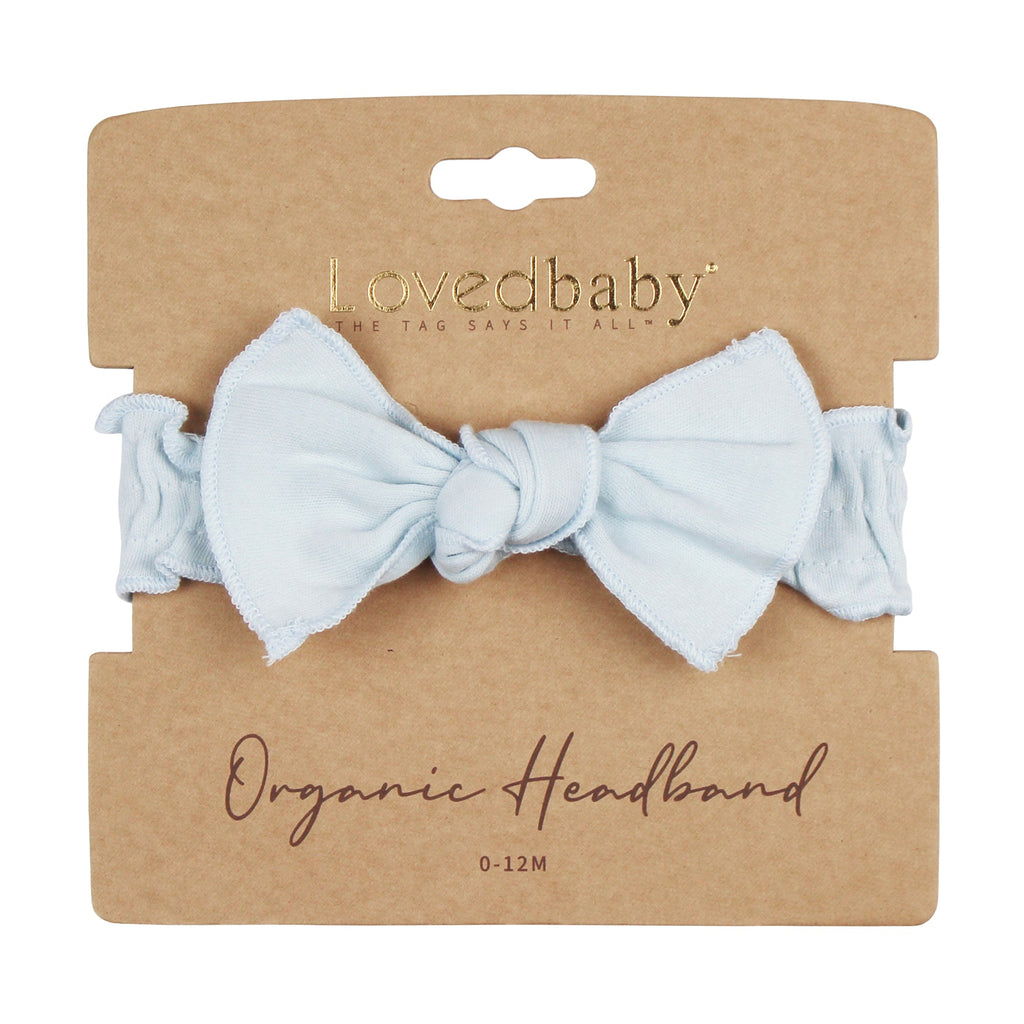 Moonbeam | Organic Smocked Tie Headband