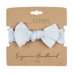 Moonbeam | Organic Smocked Tie Headband