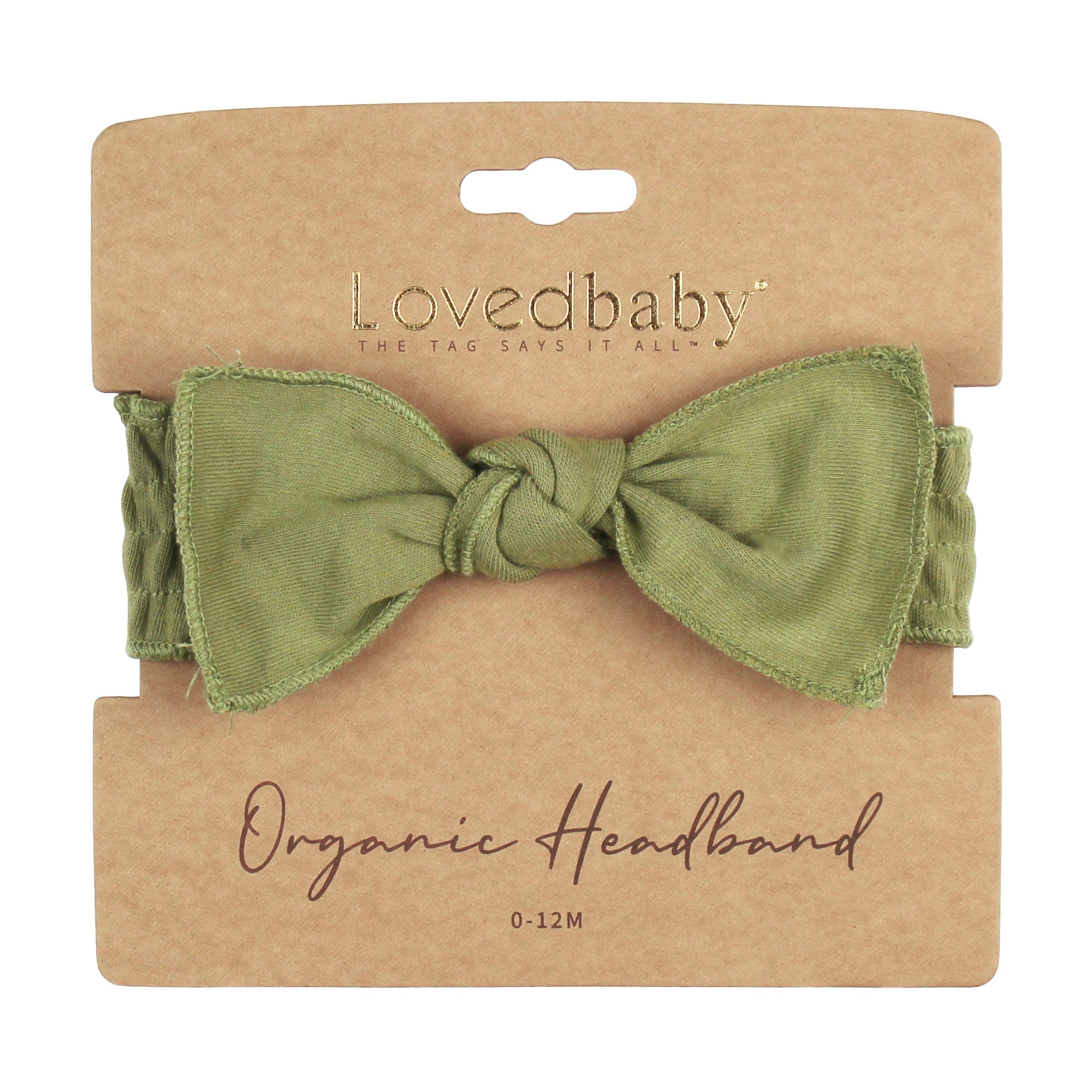 Sage | Organic Smocked Tie Headband