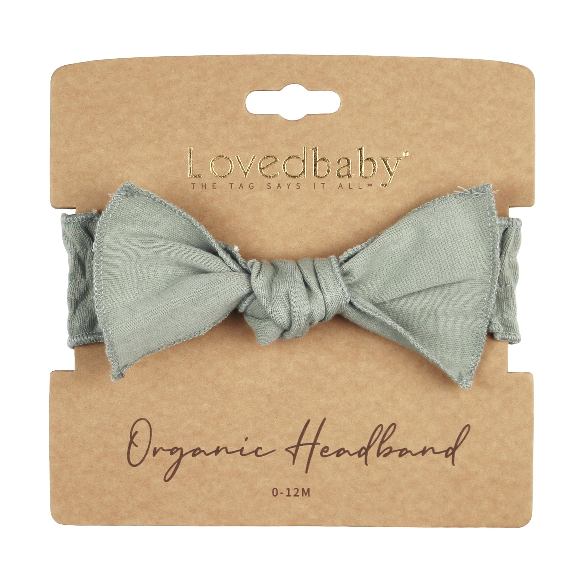 Seafoam | Organic Smocked Tie Headband