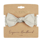 Stone | Organic Smocked Tie Headband