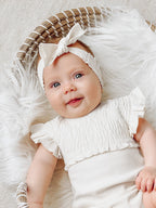 Black & White | Organic Smocked Headband 3-Pack