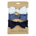Baby Blues | Organic Smocked Headband 3-Pack