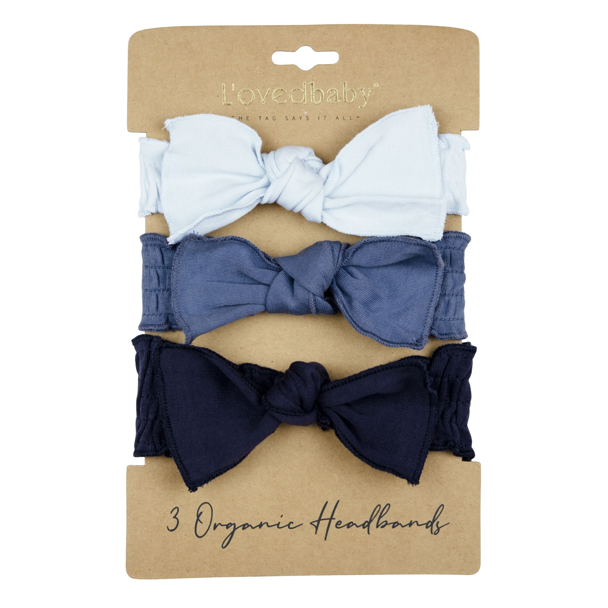 Baby Blues | Organic Smocked Headband 3-Pack
