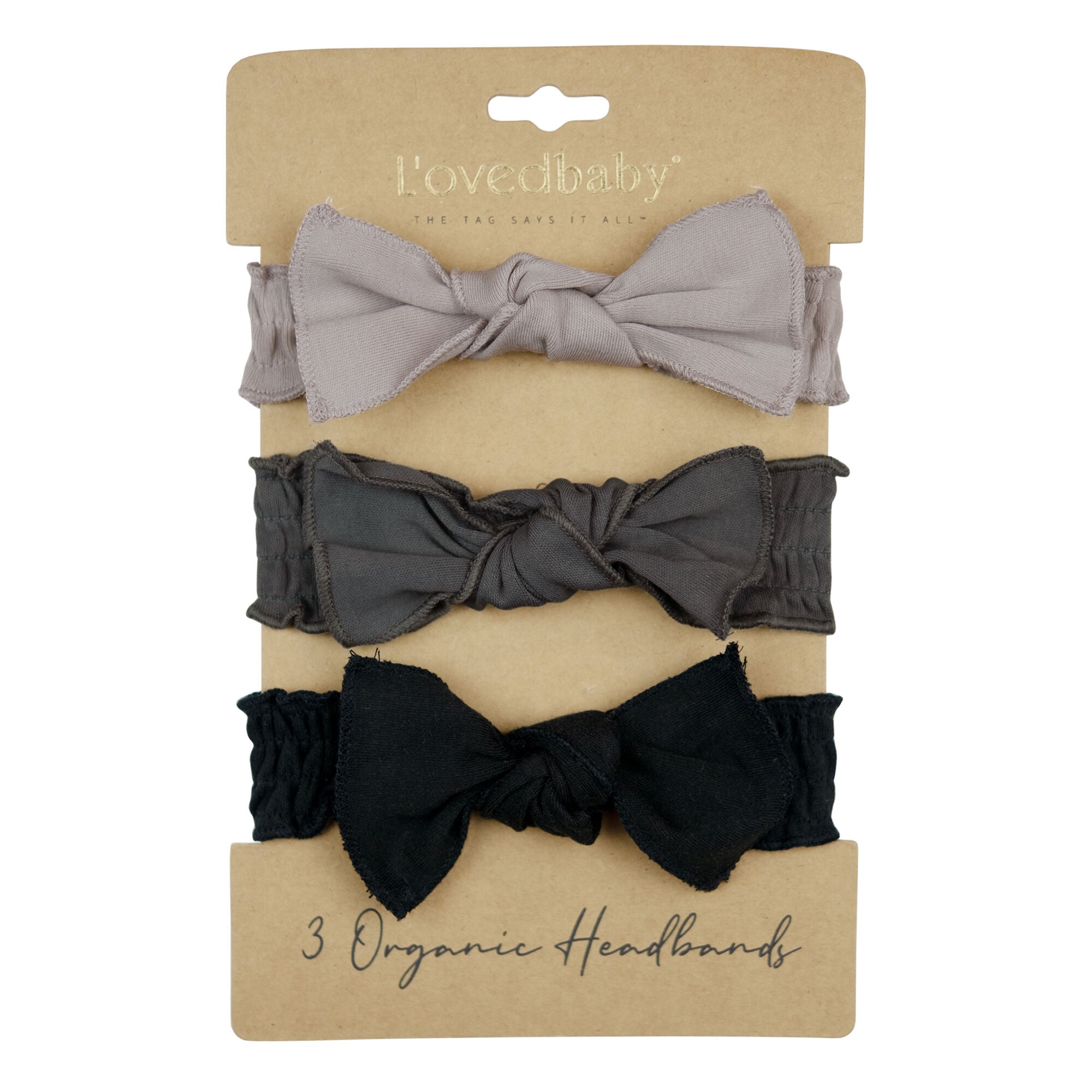 Gray For Days | Organic Smocked Headband 3-Pack