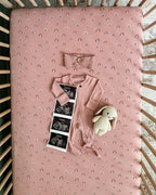 Mauve Rainbow | Organic Crib Sheets