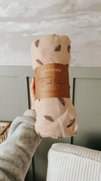 Oatmeal Feather | Organic Crib Sheets