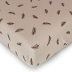 Oatmeal Feather | Organic Crib Sheets