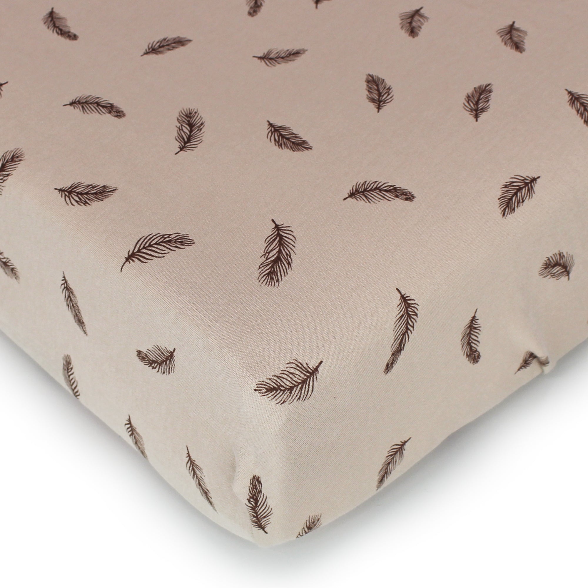 Oatmeal Feather | Organic Crib Sheets