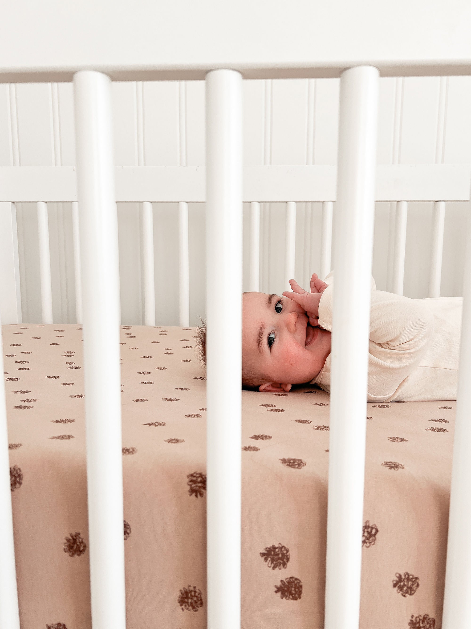 Oatmeal Pinecone | Organic Crib Sheets