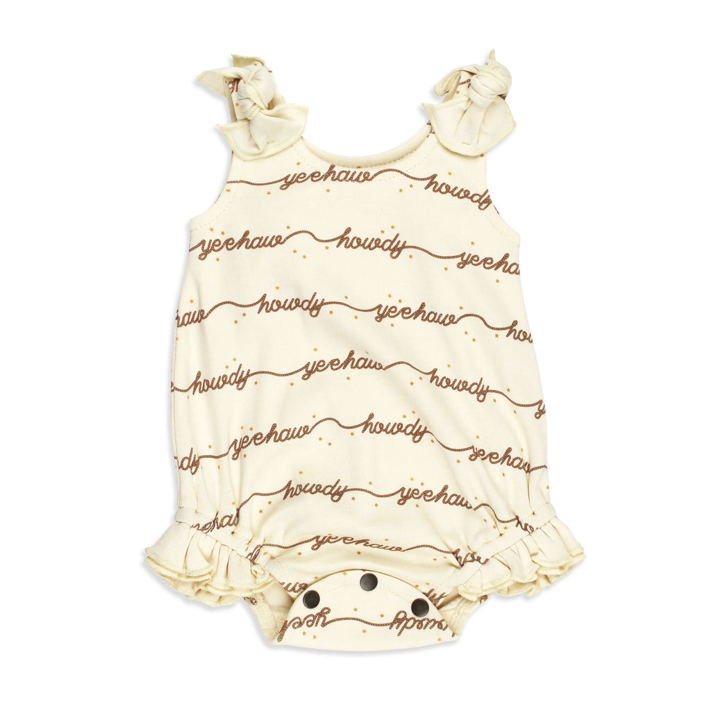 Howdy | Organic Bowtie Shoulder Bodysuit