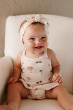 Flamingo | Skirted X-Back Bodysuit
