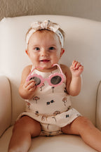Flamingo | Skirted X-Back Bodysuit
