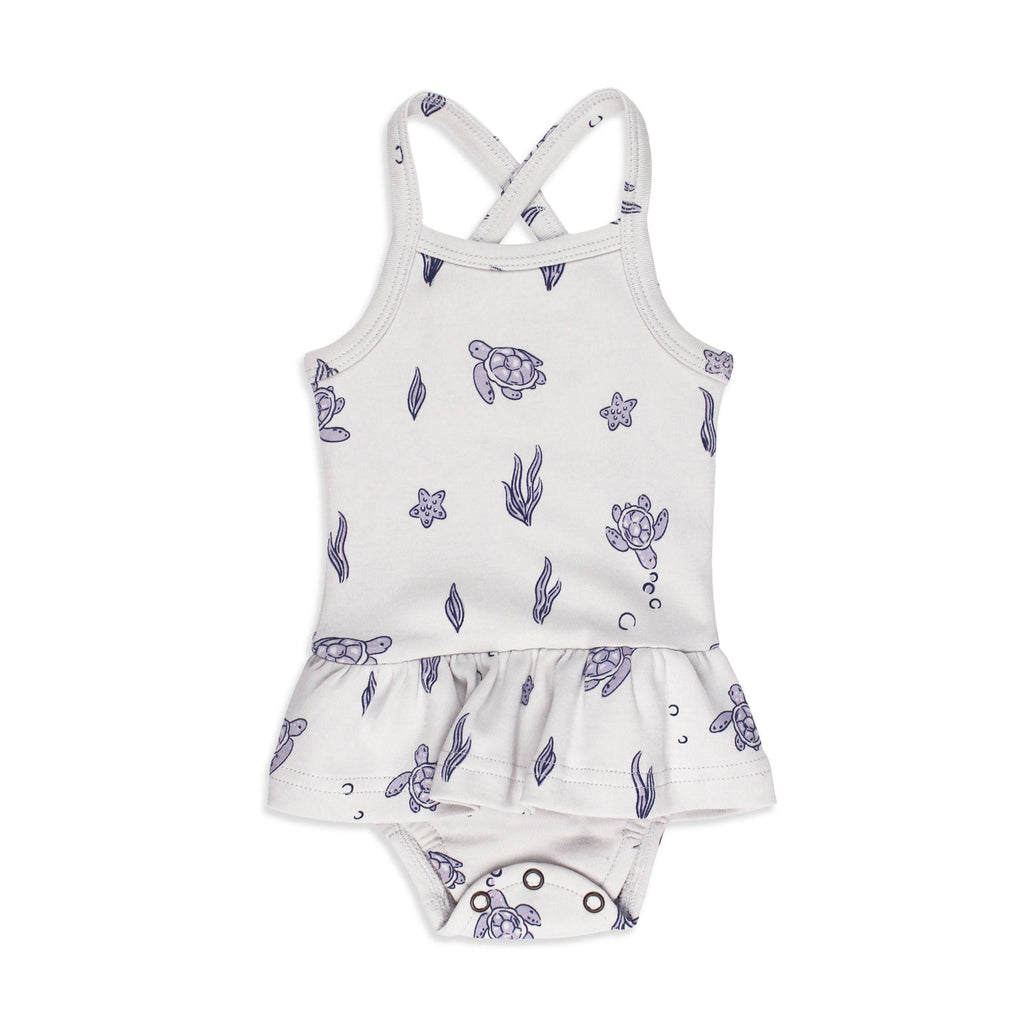 Sea Turtle | Skirted X-Back Bodysuit